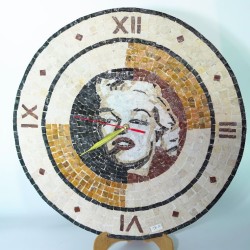 Horloge Marilyn en mosaïque Horloge Marilyn en mosaïque